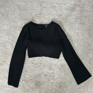 Mossman Low Rider Crop Top in Satin Twill